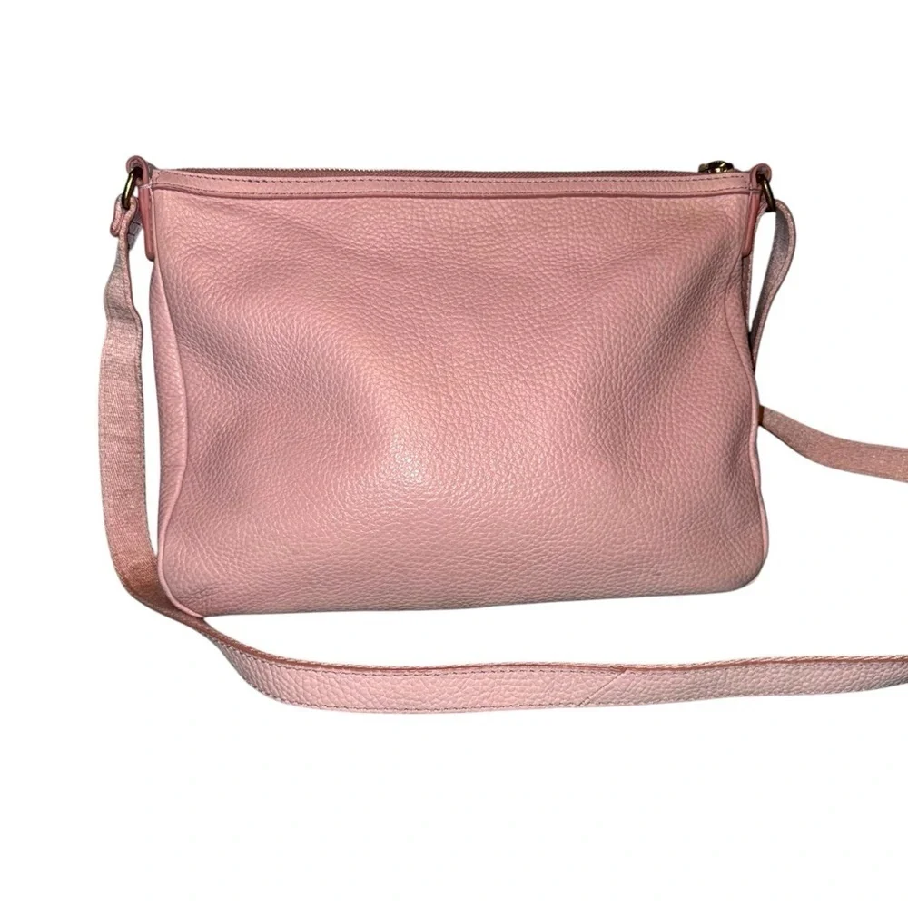 FOSSIL Elise Large Crossbody in Dusty Rose Pebbled Leather LIKE NEW